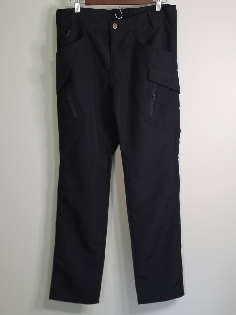 Men's Black Ripstop Utility Cargo Pants